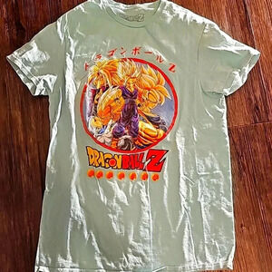 Mens Toei Dragonball Z Seafoam Graphic Print T Shirt Small
